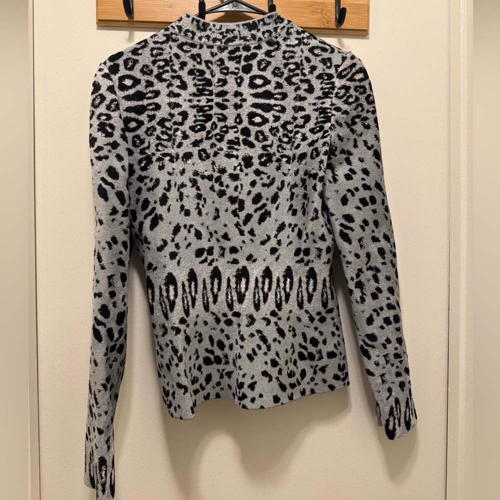 $2450 NWT Alaia Alaïa Paris Maille Velours Leopard Jacket - Picture 3 of 6